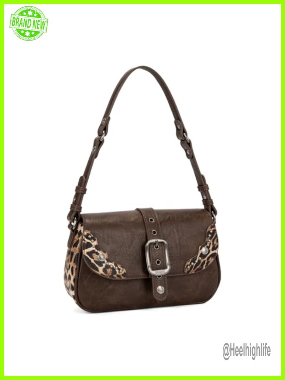 Montana West Faux Leather Shoulder Bag Convertible Crossbody Western Purse